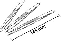 VIGOR Pinzetten Satz - V1438 - Anzahl Werkzeuge: 3