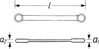 VIGOR Doppel Ratschen-Ringschlüssel - V2705 -...