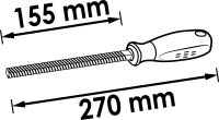 VIGOR Bremssattelfeile - V5691 - 9 mm