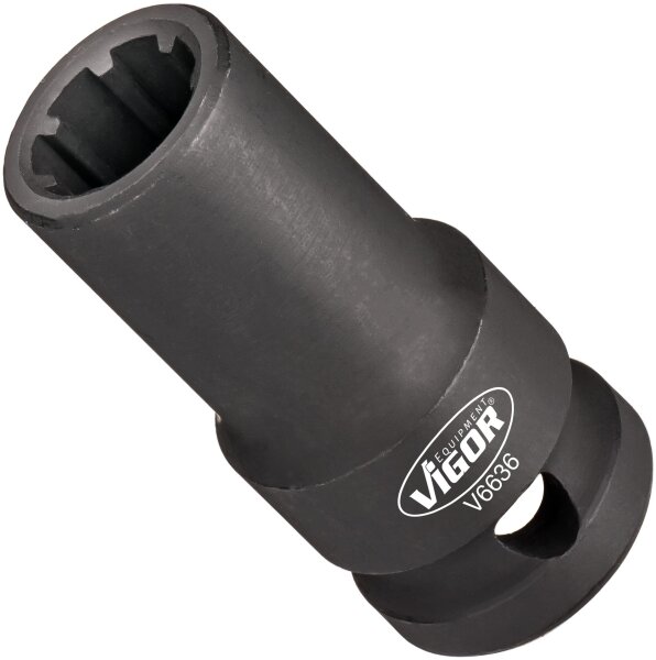 VIGOR Steckschlüsseleinsatz - V6636 - Vierkant12,5 mm (1/2 Zoll) - Rillenprofil - 14 mm