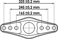 VIGOR Platte mit Gewinde für V3750 - V4554 - V4555 - V4556