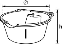 VIGOR Öl-Ablasswanne - 13 l - V6300-13 - 420 mm