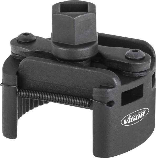 VIGOR Ölfilter-Spannschlüssel - 60 – 80 mm - universal - V4413 - Außen-Sechskant 21 mm, Vierkant12,5 mm (1/2 Zoll) - 60 - 80