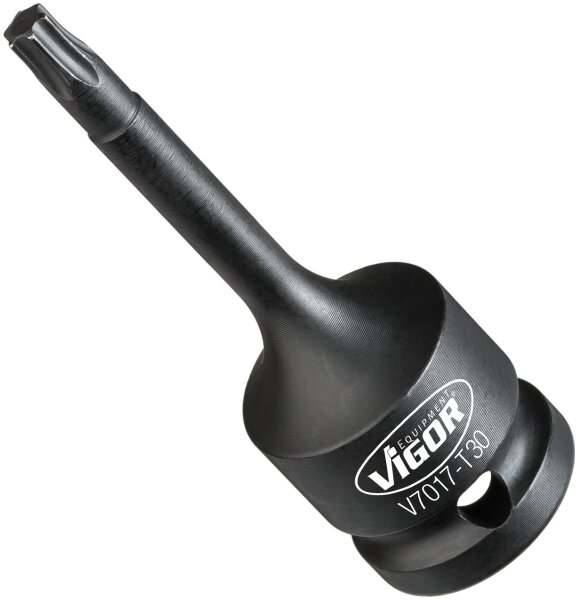 VIGOR Schlagschrauber Schraubendreher-Einsatz - V7017-T30 - Vierkant12,5 mm (1/2 Zoll) - Innen TORX® Profil - T30