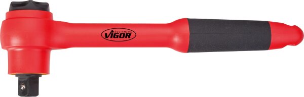 VIGOR VDE Umschaltknarre - V3342 - Vierkant 12,5 mm (1/2 Zoll) - 255 mm