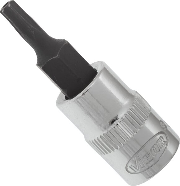 VIGOR Schraubendreher-Einsatz - V2138 - Vierkant6,3 mm (1/4 Zoll) - Tamper Resistant TORX® Profil - T15H