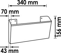 VIGOR Dokumenten-Halter - klein - Bodentiefe 43 mm -...