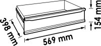 VIGOR Schublade - hoch - 569 x 398 x 154 mm - für Series L - V1901 - Werkbank V4813 - V1906