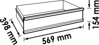 VIGOR Schublade - hoch - 569 x 398 x 154 mm - für Series M - V5489-3