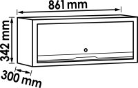 VIGOR Hängeschrank - 861 mm - V6000-04XL