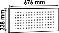 VIGOR Lochwand-Platten Satz - 676 x 342 mm...