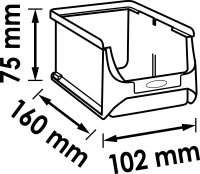 VIGOR Sichtlagerkasten Satz - V6000-053