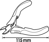 VIGOR Elektronik-Seitenschneider - V5681 - 115 mm