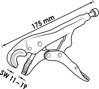 VIGOR Maul-Gripzange - V3738 - 11 – 19 mm