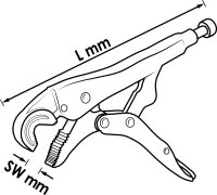 VIGOR Maul-Gripzange - V3738-S -...