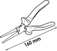 VIGOR VDE Rundzange - V2641 - 160 mm