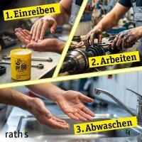 rath´s Hautschutzfluid pr88 liquid - Der abwaschbare Handschutz 150 ml Sprühdose