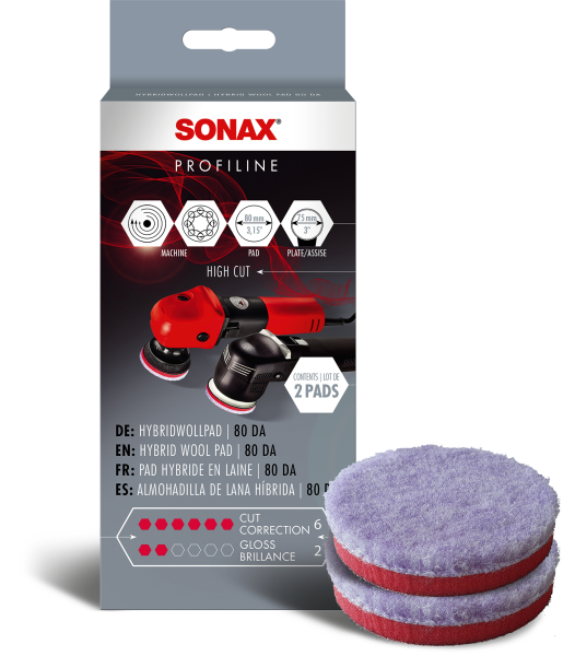 SONAX 04940410  HybridWollPad 80 DA 2 Stück