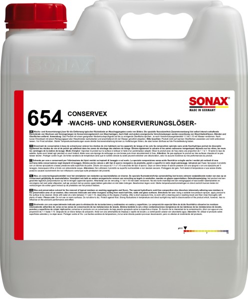SONAX 06546000  ConservEx -Wachs- und KonservierungsLöser- 10 l