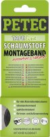 PETEC Montageband Schwarz 12 Mm X 1 Mm X 2 M Sb-Karte...