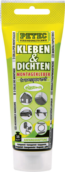 PETEC Kleben & Dichten Ecoline Transparent 80ml (94170)