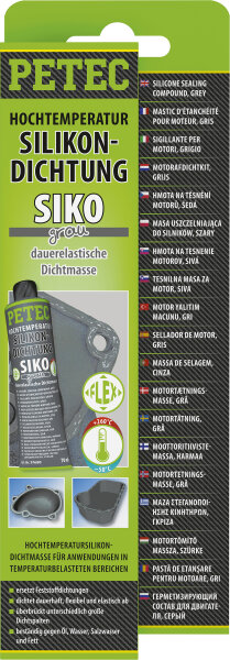 PETEC Silikond. Grau 70ml Sb-Karte (97680)