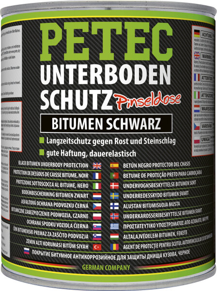 PETEC Unterbodenschutz Bitumen Schwarz Verschiedene Ausführungen (7310)
