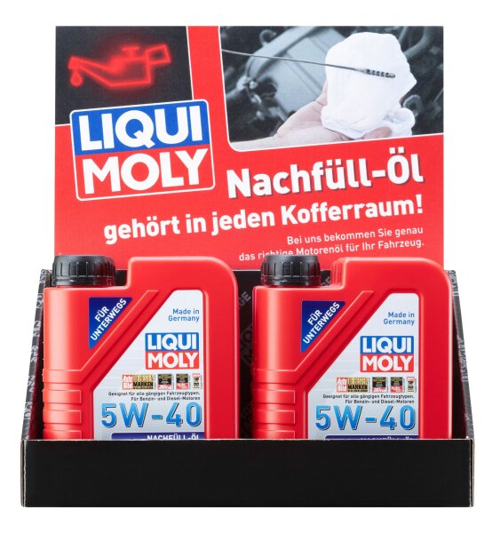 LIQUI MOLY Thekendisplay Nachfüll-Öl 5W-40 (8x1305) 8 l (7052)