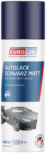 EUROLUB AUTOLACK - SCHWARZ MATT - 400 ml (000170)