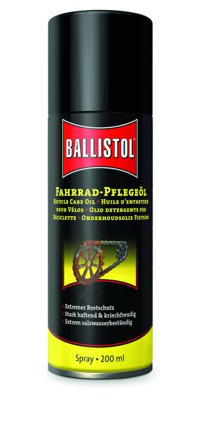 BALLISTOL Fahrrad-Pflegeöl Spray Bike-X-Lube, 200 ml (28099)