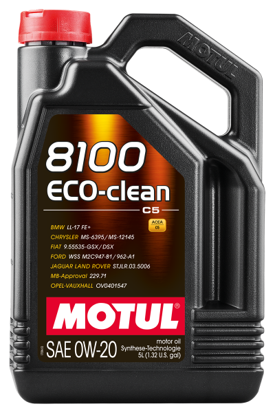Motul  Motorenöl 8100 Eco-clean SAE 0W20 5 Liter