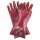 Nitras PVC-Handschuhe, rot, vollbeschichtet