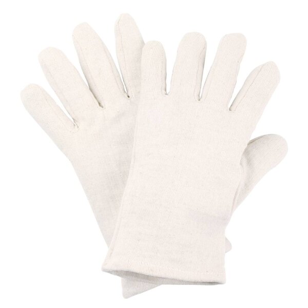 Nitras Baumwoll-Jersey-Handschuhe, halb gebleicht, naturfarben (500)