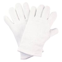 Nitras Baumwoll-Trikot-Handschuhe, weiß, gebleicht...