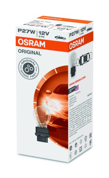 OSRAM Original P27W 12V Faltschachtel 3156