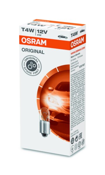 OSRAM Original T4W 12V Faltschachtel 3893