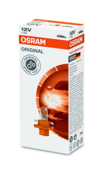 OSRAM Original 12V 1,12W Kunststoffsockel Faltschachtel 2473MFX6