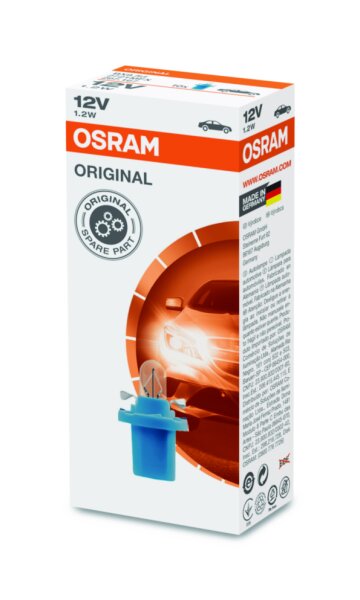 OSRAM Original 12V 1,2W Kunststoffsockel Faltschachtel 2721MFX