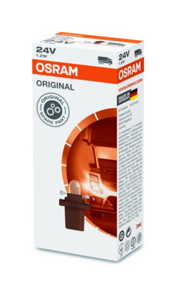 OSRAM Original 24V 1,2W Kunststoffsockel Faltschachtel 2741MFX
