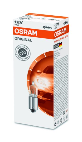 OSRAM Original 12V 10W Metallsockel Faltschachtel 64113