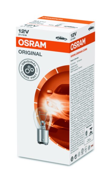 OSRAM Original 12V 21/5W Metallsockel Faltschachtel 7240