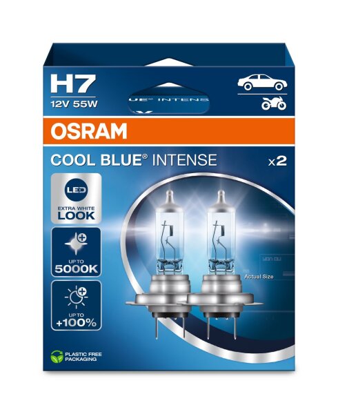 OSRAM COOL BLUE® INTENSE H7 Hängebox Eco 64210CBN-2HB