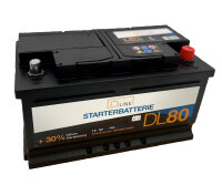D.LINE Starterbatterie DL80 12V / 80Ah / 740A EN...