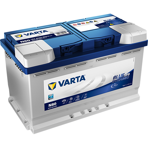 VARTA N80 BLUE Dynamic EFB 12V 80Ah 800A EN (580500080D842)