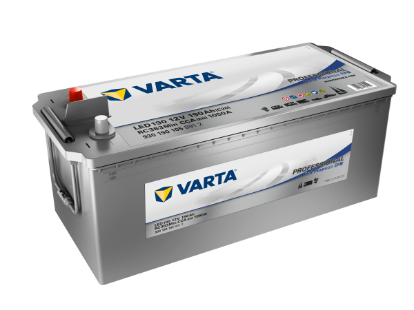 VARTA LED190 Professional Dual Purpose EFB 12V 190Ah 1050A EN (930190105B912)