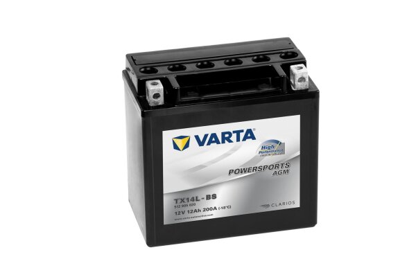 VARTA Powersports AGM TX14L-BS 12V 12Ah 200A EN (512905020I314)