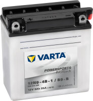 VARTA Powersports Fresh Pack 12N9-4B-1
B9-B 12V 9Ah 85A...