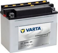 VARTA Powersports Fresh Pack 50-N18L-AT 12V 20Ah 260A EN...