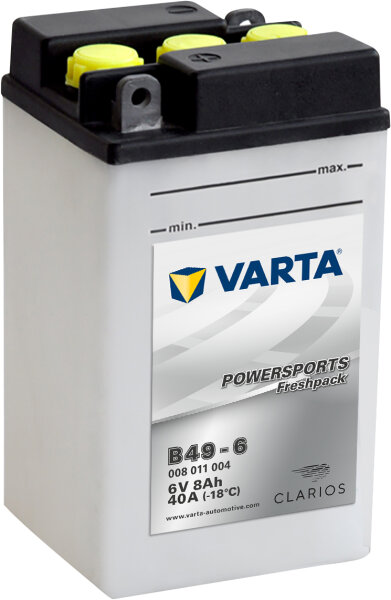 VARTA Powersports Fresh Pack B49-6 6V 8Ah 40A EN (008011004I314)