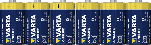 VARTA LONGLIFE D Folie 6 (4120101306)